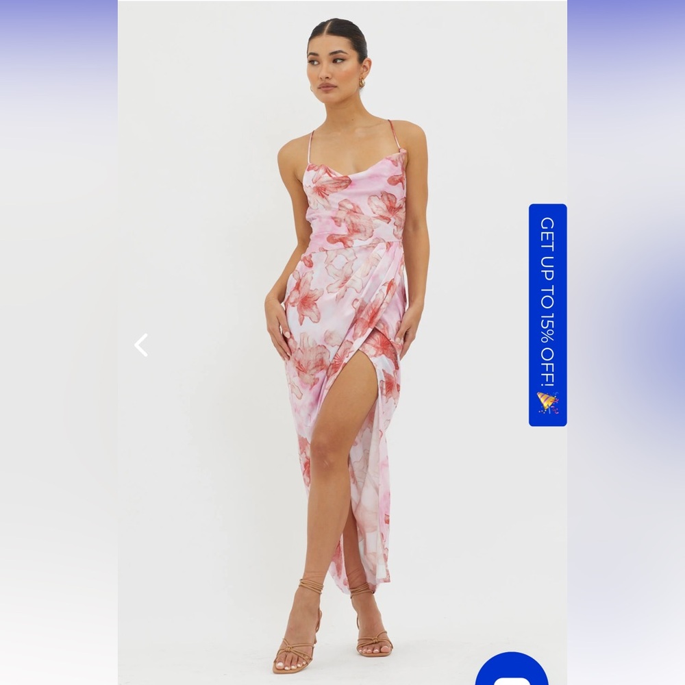 Erryn Satin Midi Dress